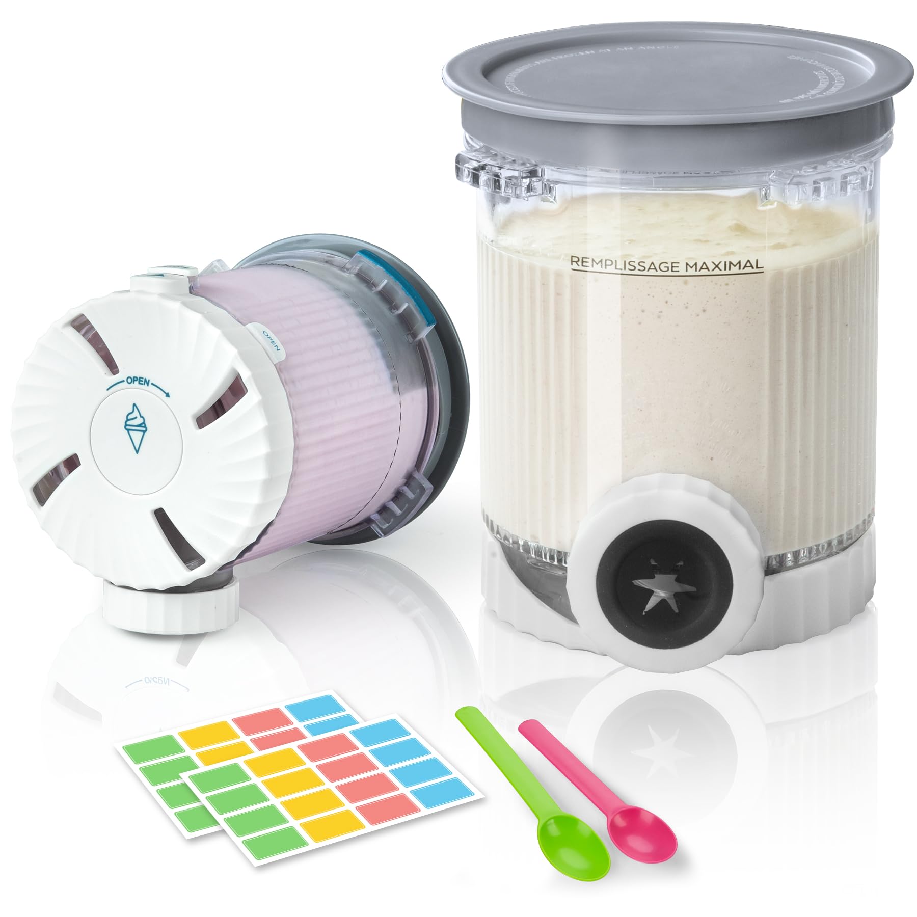 Amazon.com: 2 Pack Creami Swirl Pints & Lids for Ninja, Compatible